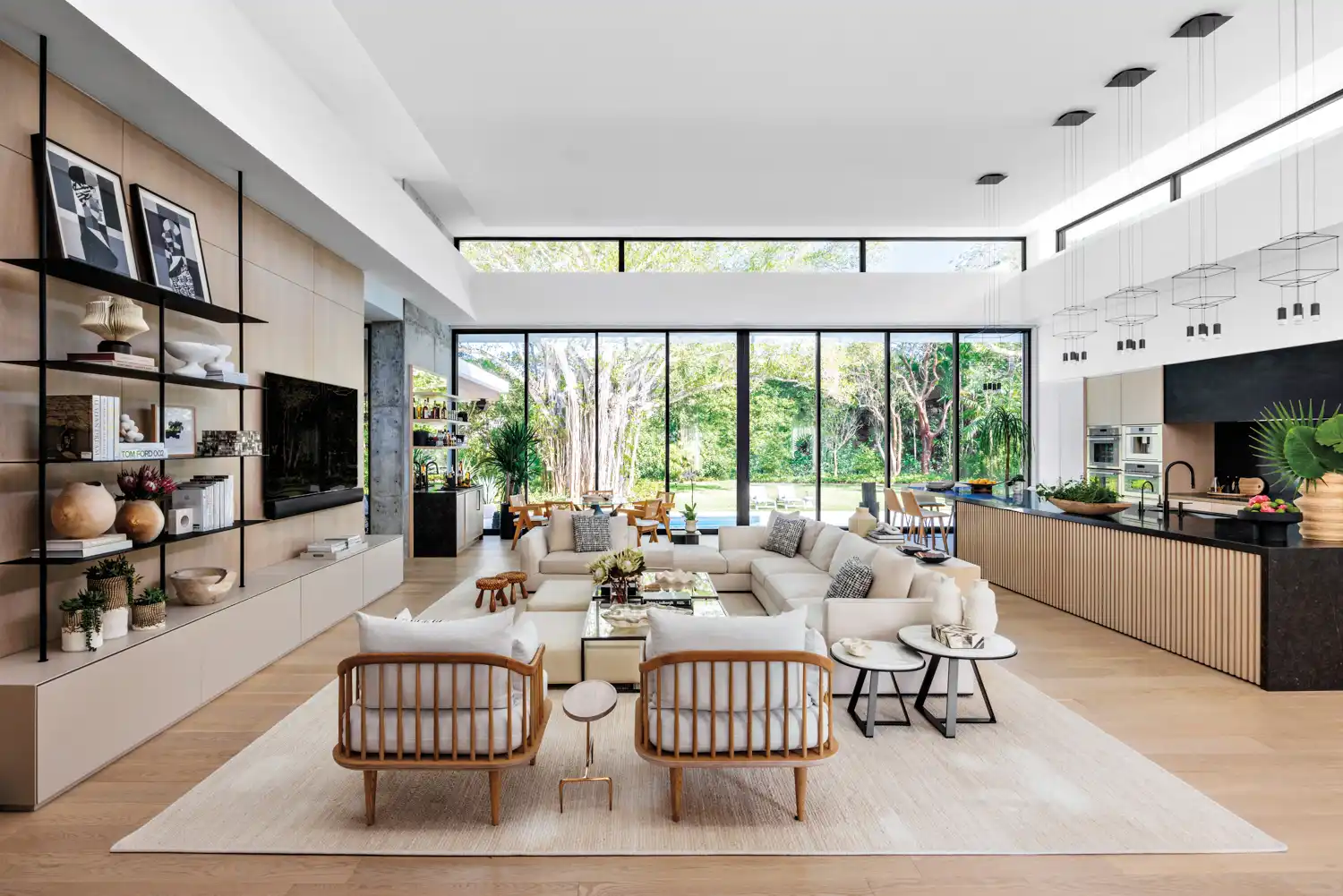 Professional wallpaper removal revealing clean wall surface in Miami