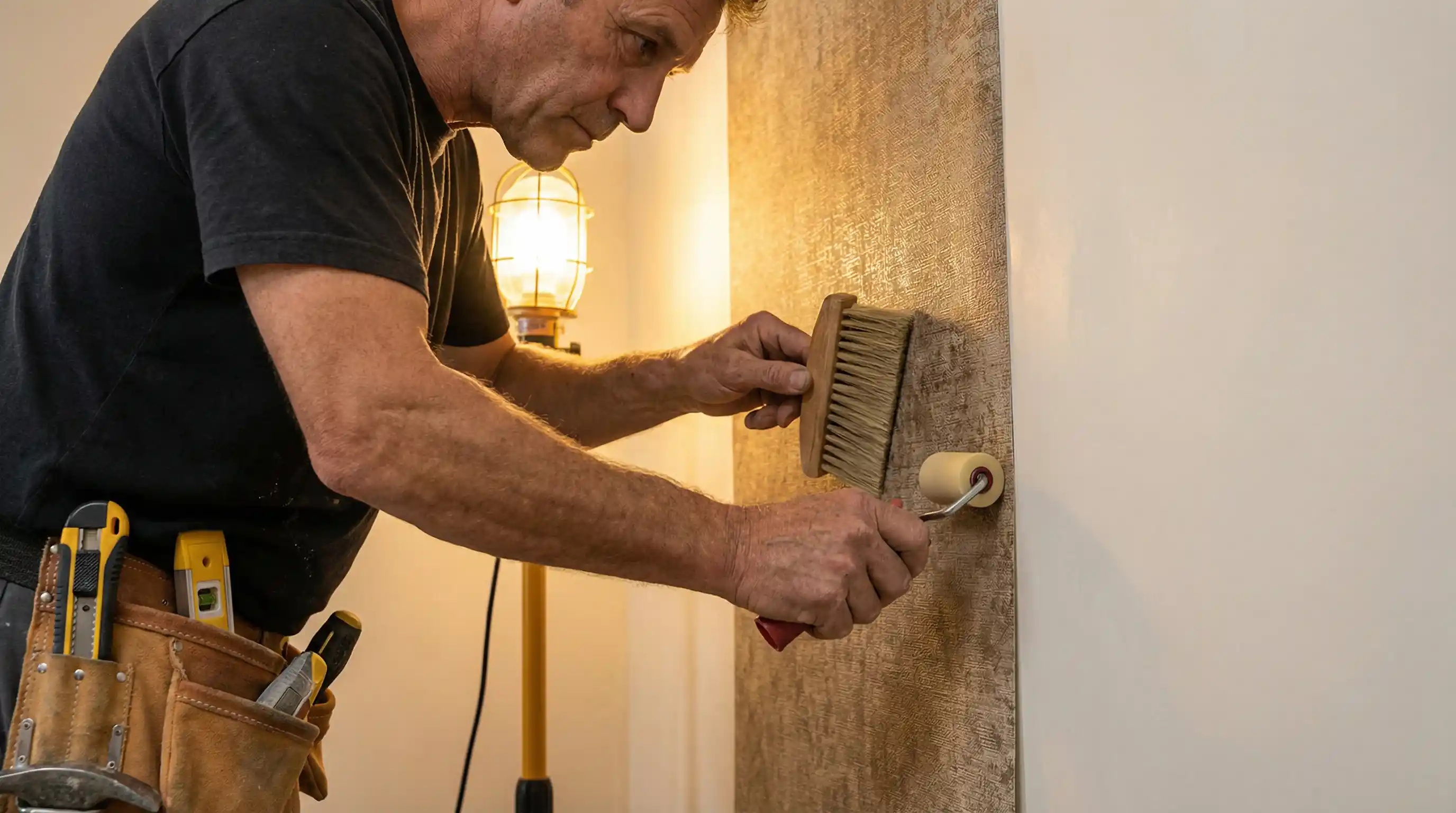 Wallpaper installation project in Hollywood, FL